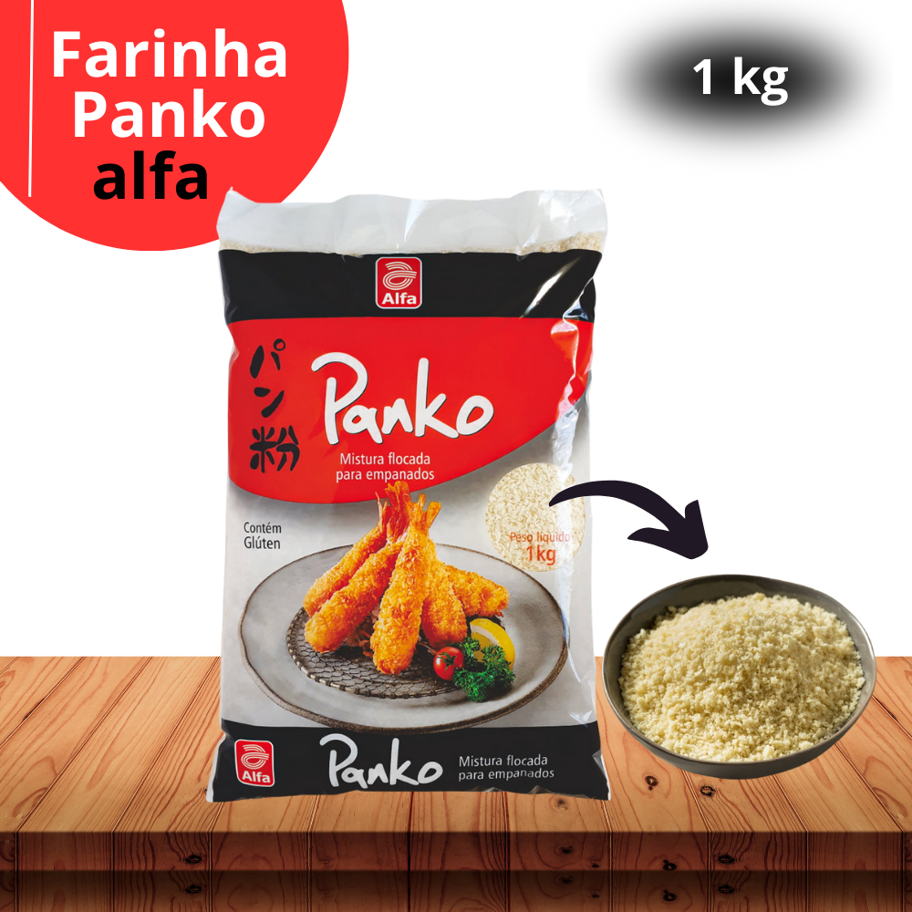 Mistura Flocada Para Empanados Panko Alfa 1 Kg em Oferta na Shopee