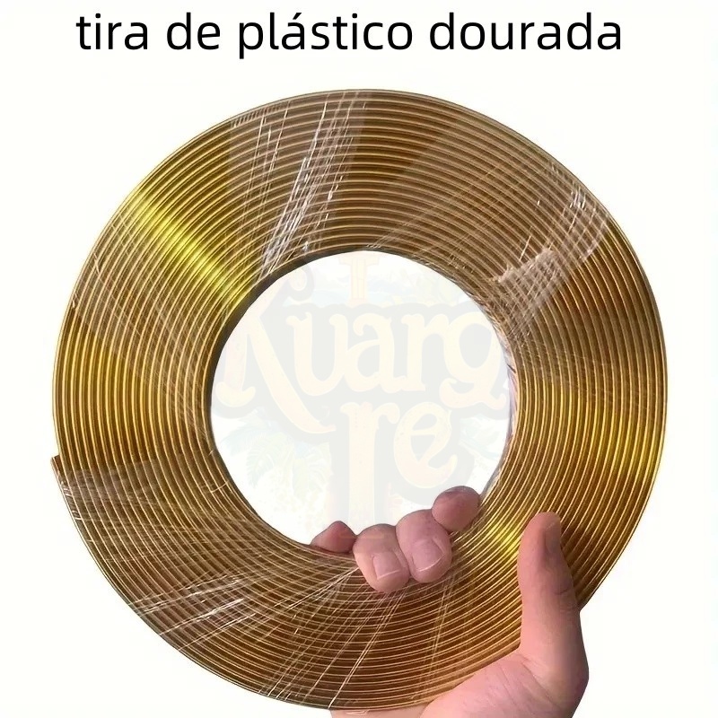 Fita metalizada para decoracao de Pvc 6mm/12mm/15mm/20mm/27mm/35mm Com 5 Metros em Oferta na Shopee