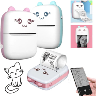 Mini Impressora Térmica Sem Fio Portátil Desenho Animado Foto Android/Ios em Oferta na Shopee