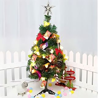 Pinheiro de Natal Mini Arvore de Natal Pinheiro de Mesa Decoração Casa Escritório PVC Verde em Oferta na Shopee