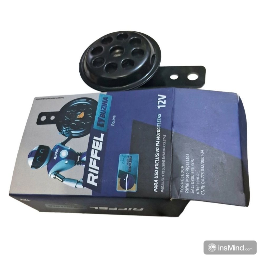Buzina Universal Para Motos 12v Riffel Titan Fan CG Ybr Factor Biz Pop em Oferta na Shopee