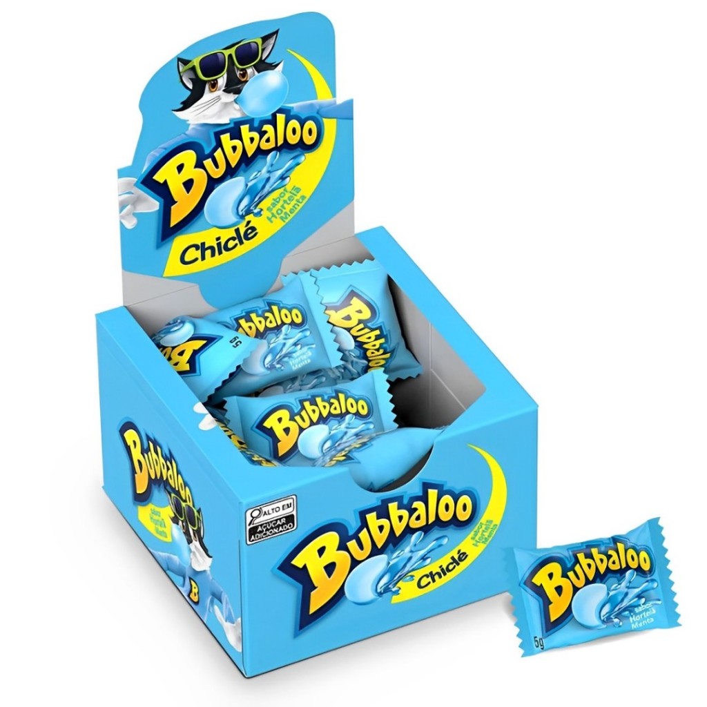 Chiclete Bubbaloo Hortelã C/60 Unidades Adams em Oferta na Shopee