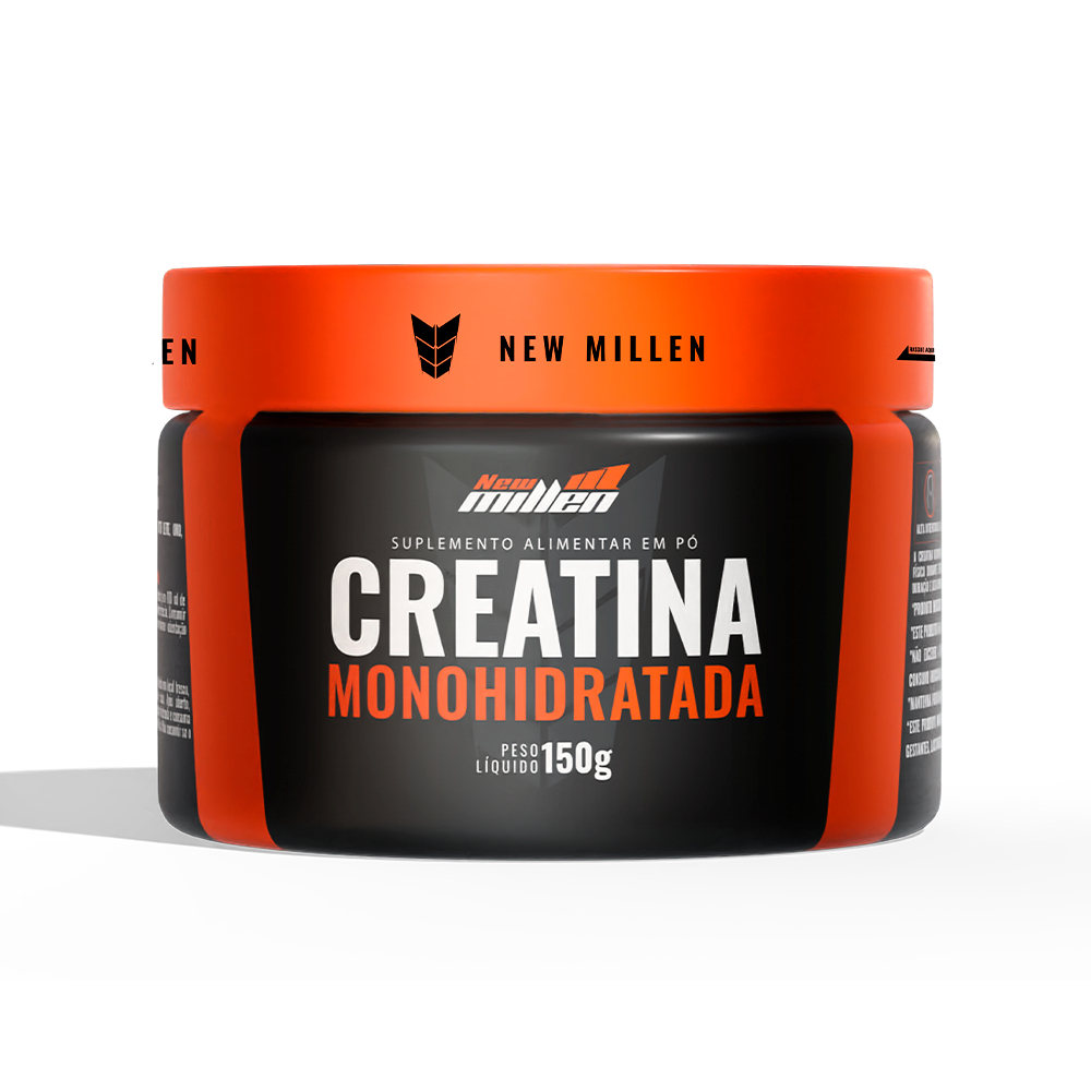 New Millen Creatina Monohidratada 100% Pura Pote 150g