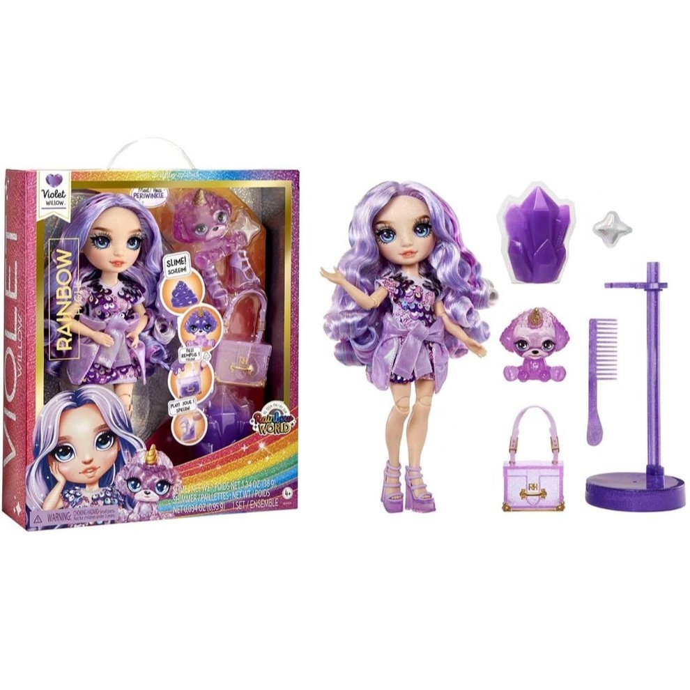 Boneca Classic Rainbow High Fashion Doll Violet 28cm em Oferta na Shopee