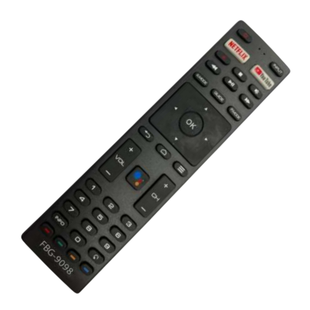 Controle Remoto Para Tv Jvc Netflix Youtube Smart 4K Uhd Led Hdtv Android FBG-9098