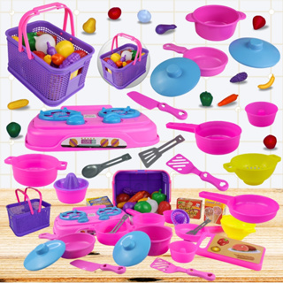 Kit Cozinha Infantil Brinquedo Fogão + Cesta Frutas Legumes em Oferta na Shopee