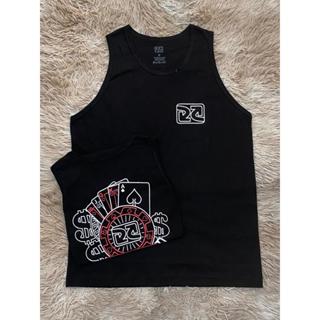 Camiseta Regata Algodão Malha Premium Estampa Cartas em Oferta na Shopee