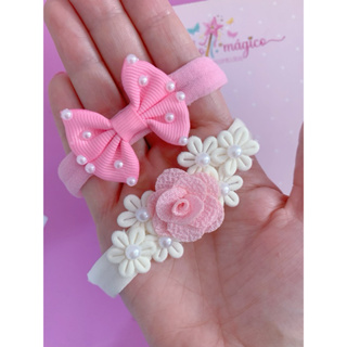 Kit Princesa com 2 Faixinhas para Bebês, Lacinhos Delicados em Oferta na Shopee