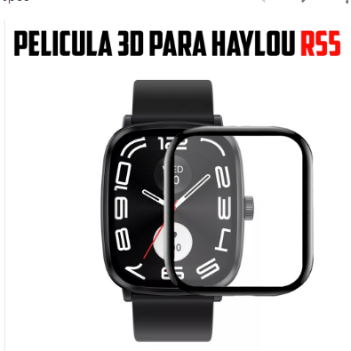 Película 3d De Proteção De Tela Para Smartwatch Haylou RS 5 / RS 4