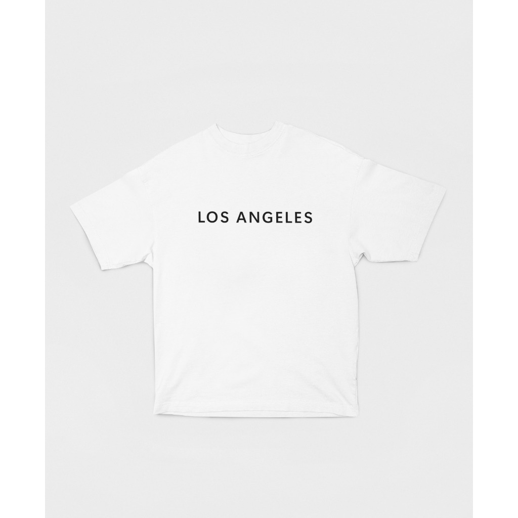 Camisa Oversized Grande Camiseta Estampada Los Angeles 100% Algodão P ao G3 Confortável Estilosa