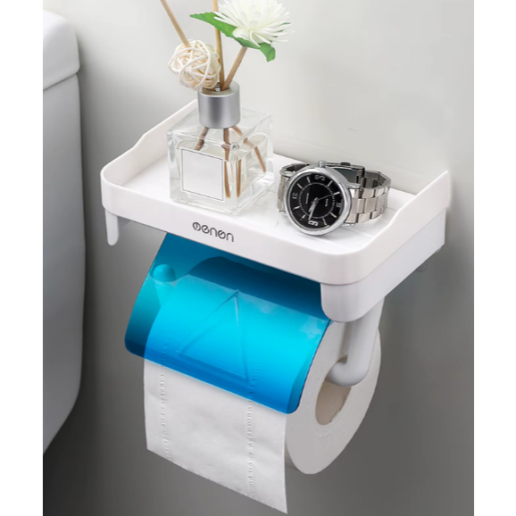 Suporte Porta Papel Higiênico Com Prateleira Para Telefone Banheiro em Oferta na Shopee