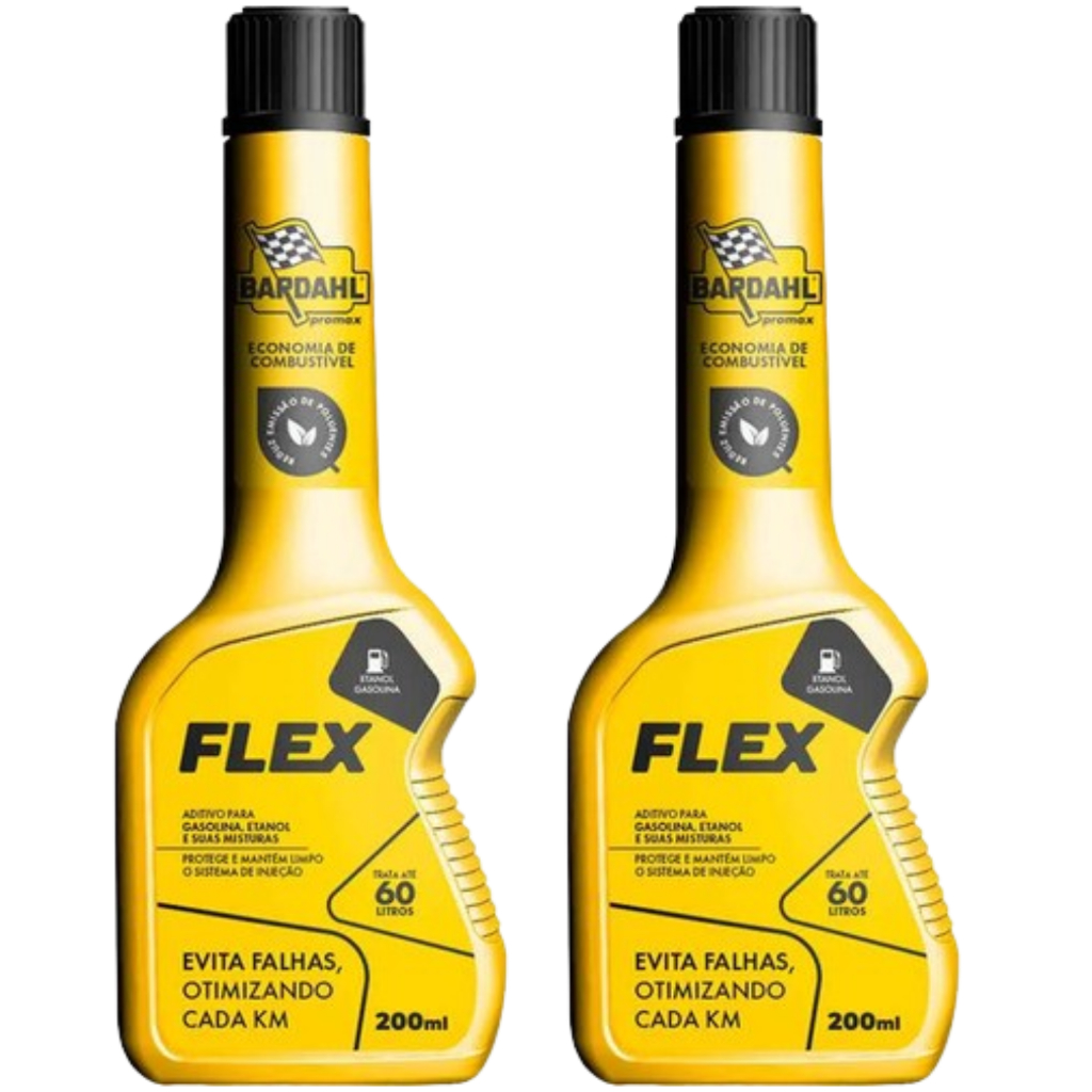 Kit 2 Bardahl Flex Aditivo Para Combustivel Motores Flex 200ml