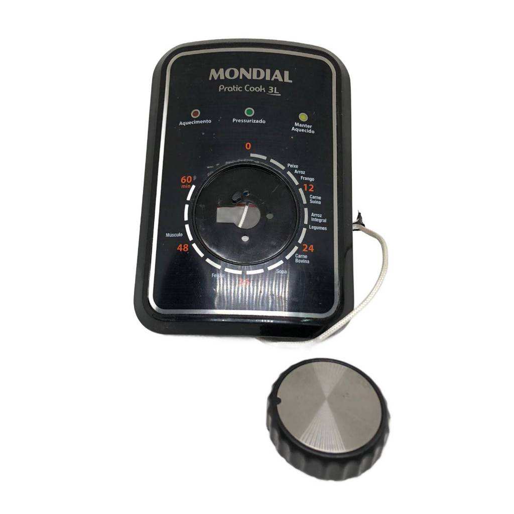 Painel com Botão Panela de Pressão Mondial Pratic Cook 3L PE-47-3l-i Original