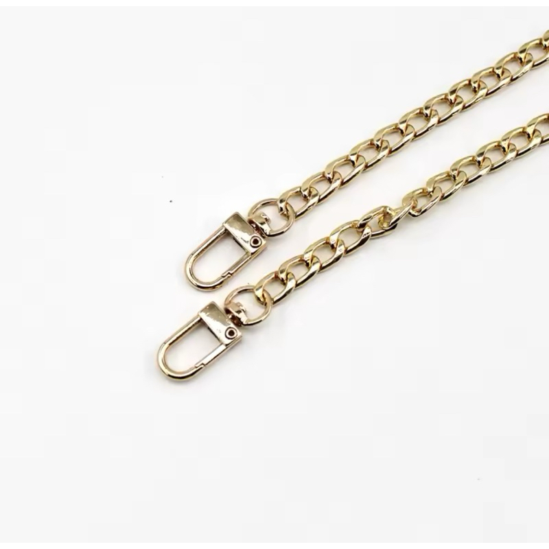 corrente alumínio  para bolsa - artesanato - com fecho 1 metro