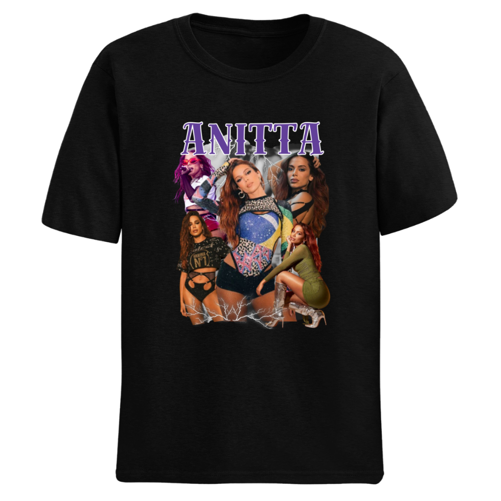 Camiseta Camisa Anitta Cantora Funk Pop Sucesso Em Alta 02