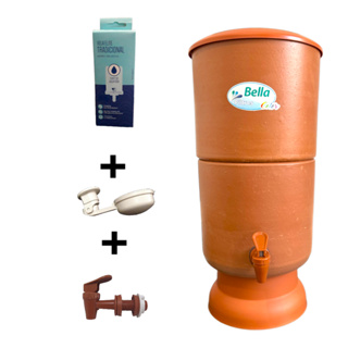 FILTRO DE BARRO 08 LITROS TOTAL - MARROM CLARO - LANÇAMENTO - LINHA COLOR -  01 FILTRO POR PEDIDO em Oferta na Shopee