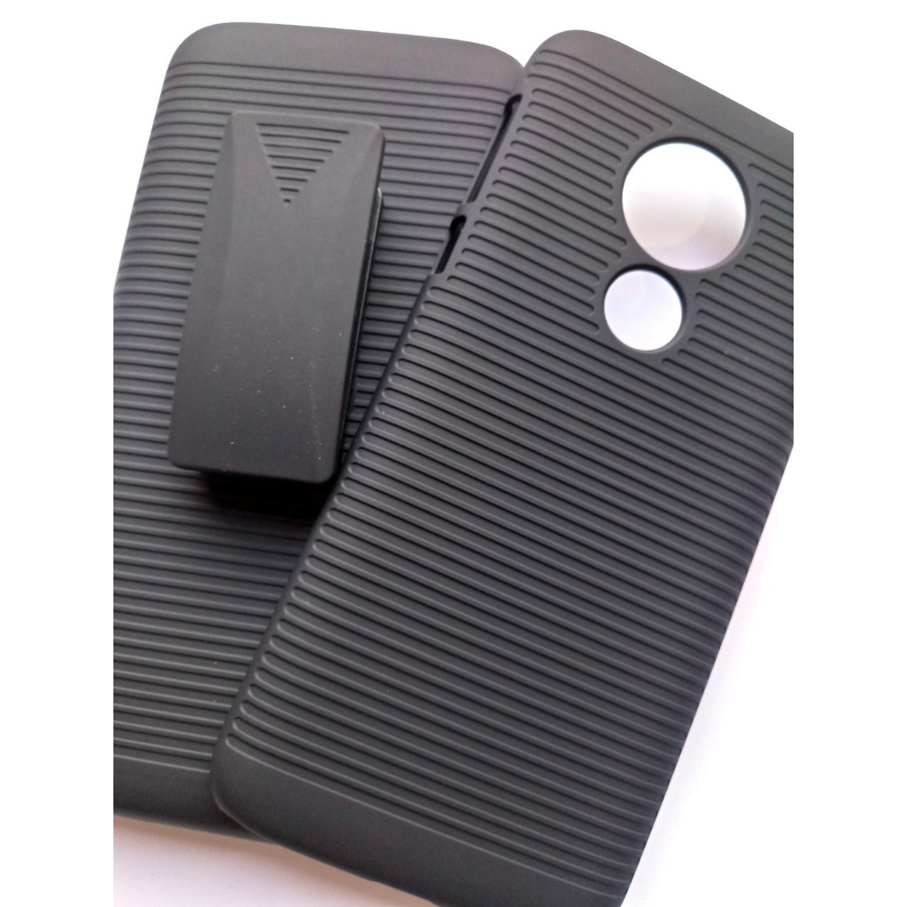 Capa + Suporte de Cintura Motorola Moto G7 Power XT1955 Capinha Case Cinto Belt Clip Cover Impacto