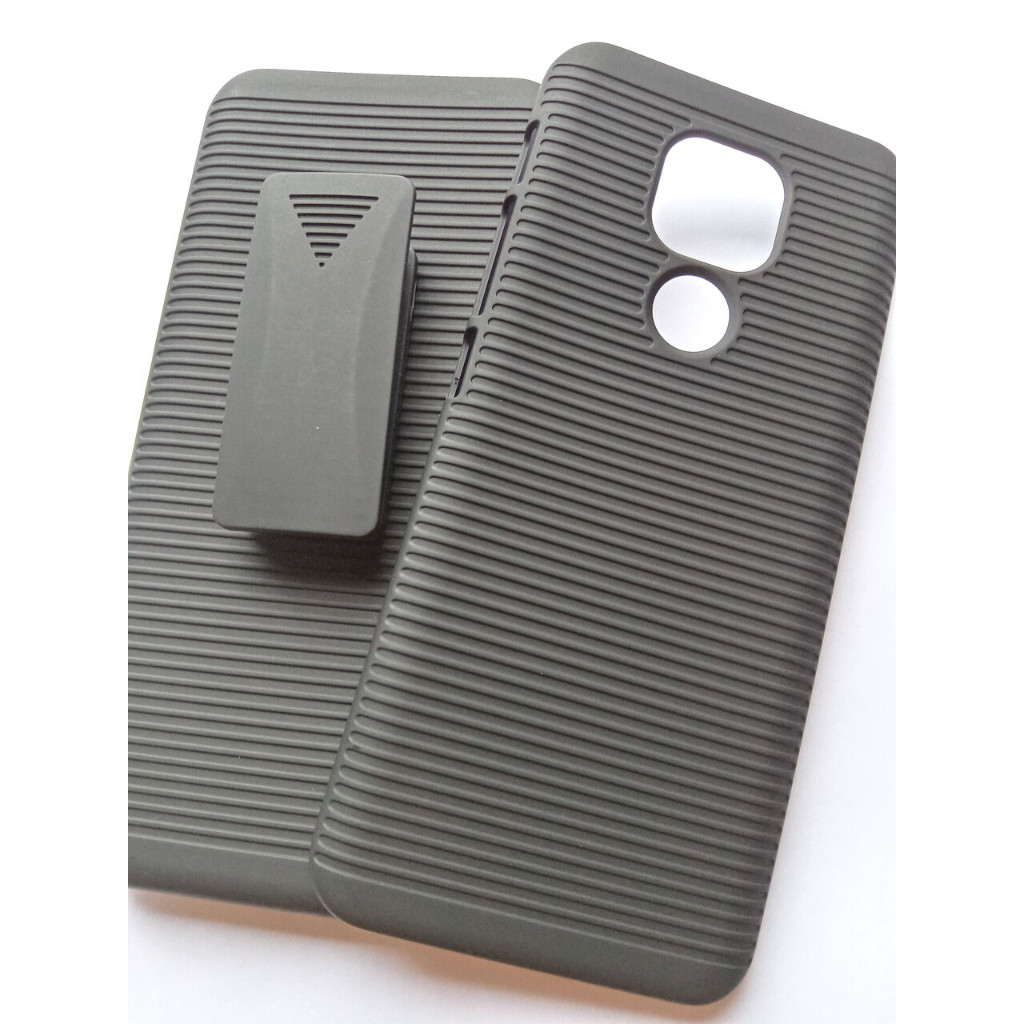 Capa + Suporte de Cintura Motorola Moto E7 Plus Xt2081 Capinha Case Cinto Belt Clip Cover Impacto