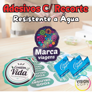 Adesivos Personalizados 4x4 cm - Recorte Eletrônico em Oferta na Shopee