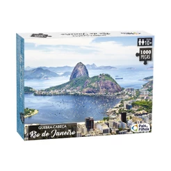 Quebra Cabeça 1000 peças Rio de Janeiro Pão de Açucar Brinquedo Pais e Filhos Puzzle Jogo de Montar