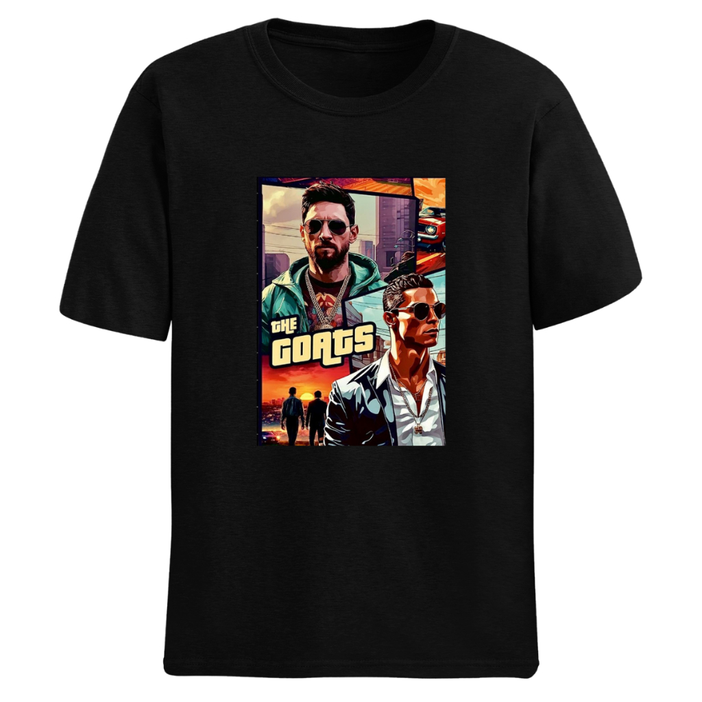 Camiseta Jogadores De Futebol Lionel Messi Cristiano Ronaldo Camisa Estampado