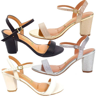 Sandalia Feminina Salto Largo Medio Festa Vizzano 6262474 em Oferta na Shopee