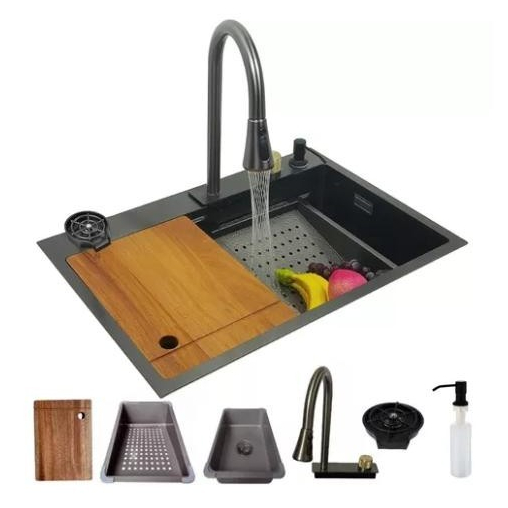 Cuba Gourmet Premium Cascata Lavador Copos Torneira Completa