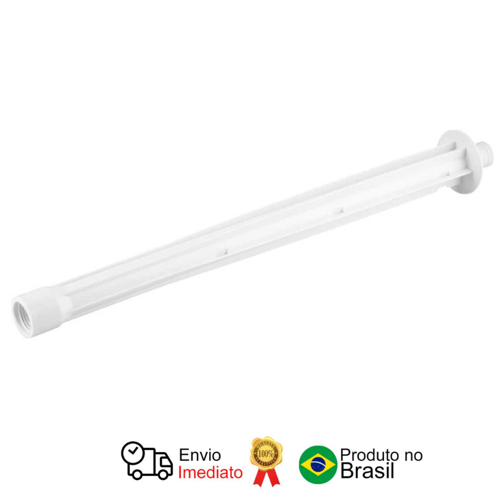 Braço Chuveiro 40cm Branco Vonder em Oferta na Shopee