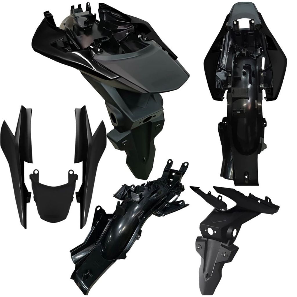 TRASEIRA RABETA COMPLETA TITAN 160 2016 A 2021 COM PARALAMA JUNÇÃO CARENAGEM  Preto 16 até 21