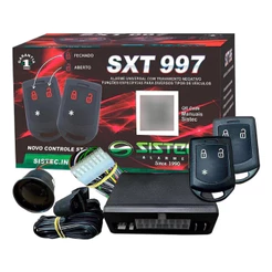 Alarme Automotivo Sistec SXT 997 2 Controles Pulso Negativo Trava