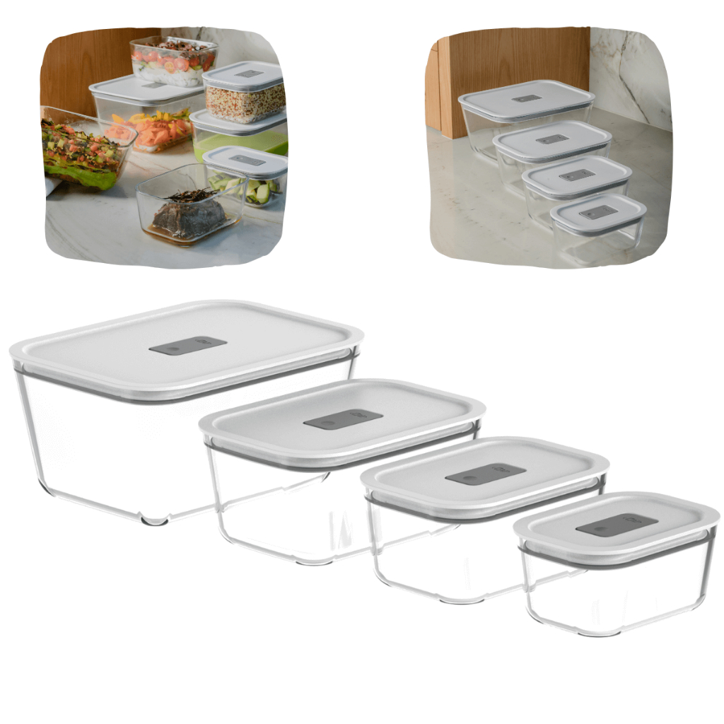 Pote De Vidro Hermético Marmita De Vidro Com Tampa Vasilha Tijela Fresh Lock Ou em Oferta na Shopee