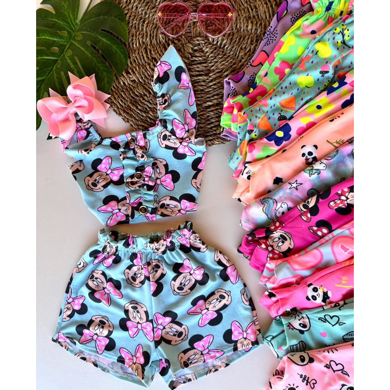 Conjunto Infantil Menina 2 ao 8 ESTAMPA SORTIDA