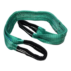 Cinta De Elevação 2 Toneladas 1 Metro 60mm Fator 7:1 Verde Sling Olhal Reboque Arraste