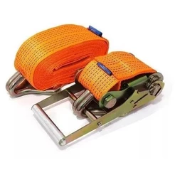 Kit Cinta Catraca 10 Toneladas Amarração Gancho J 100mm