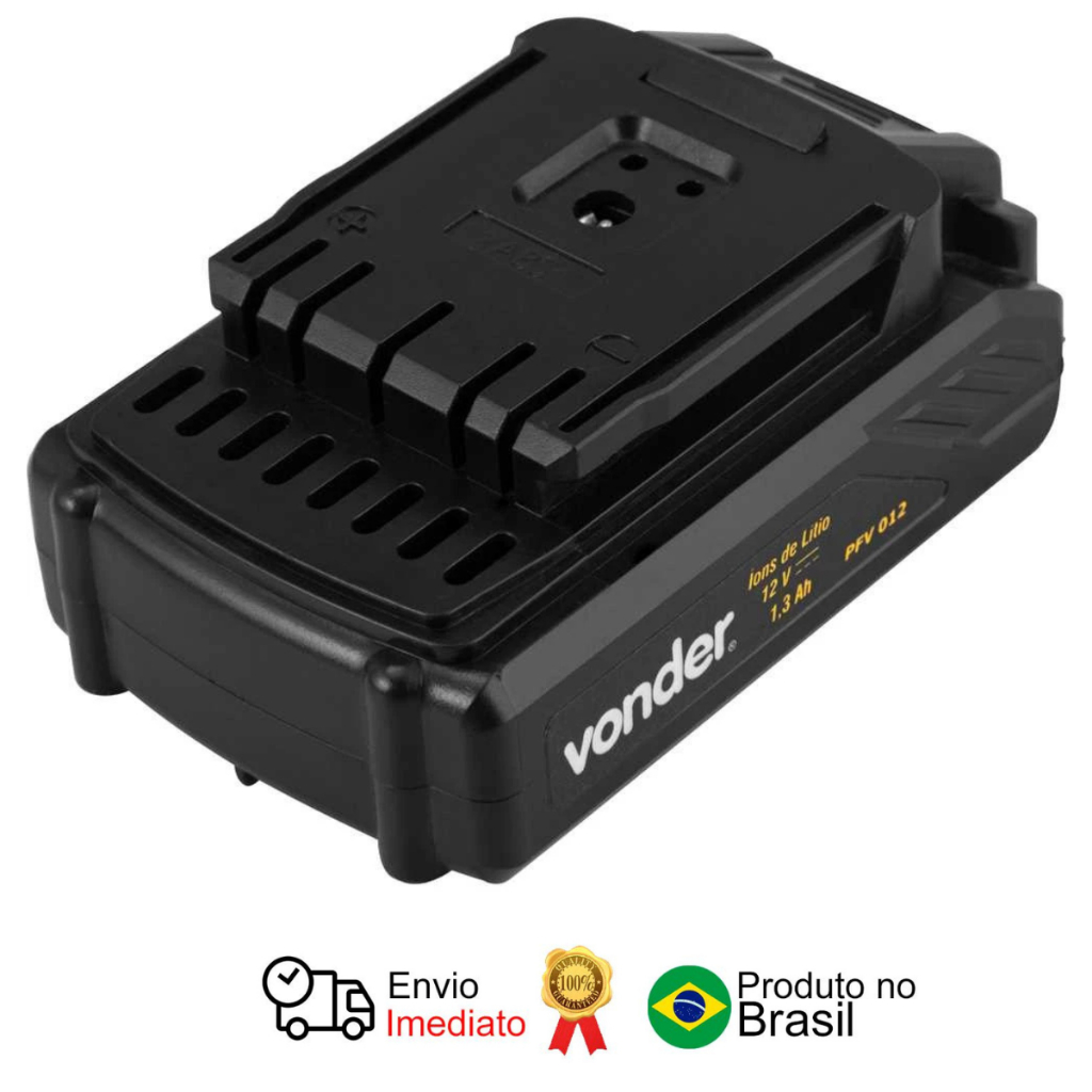 Bateria 12V Íons Lítio Parafusadeira Vonder em Oferta na Shopee