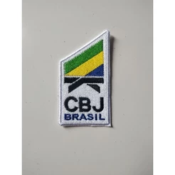 PATCH BORDADO TERMOCOLANTE-CBJ-CONFED JUDO BRASILEIRA-KIMONO