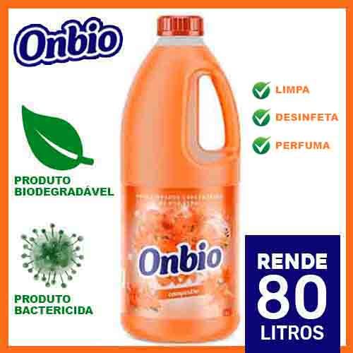 Limpa Tudo Concentrado Biodegradável E Bactericida De Uso Geral Onbio Campestre Rende 80 Litros