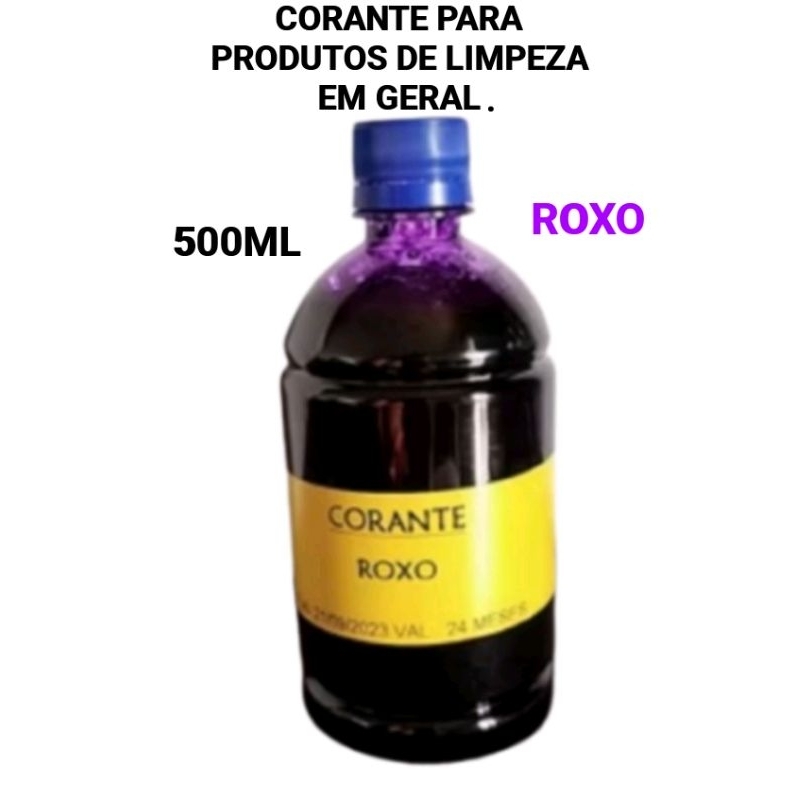 1 CORANTE DE 500ML PARA SABÃO LÍQUIDO, DETERGENTE, DESINFETANTE, DIFUSORES, AROMATIZADORES, ÁLCOOL PERFUMADO AL5 em Oferta na Shopee