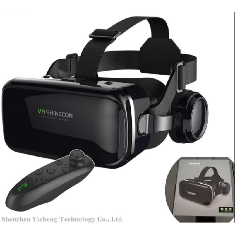 Óculos Vr Realidade Virtual 3d Com Fone De Ouvido E Controle