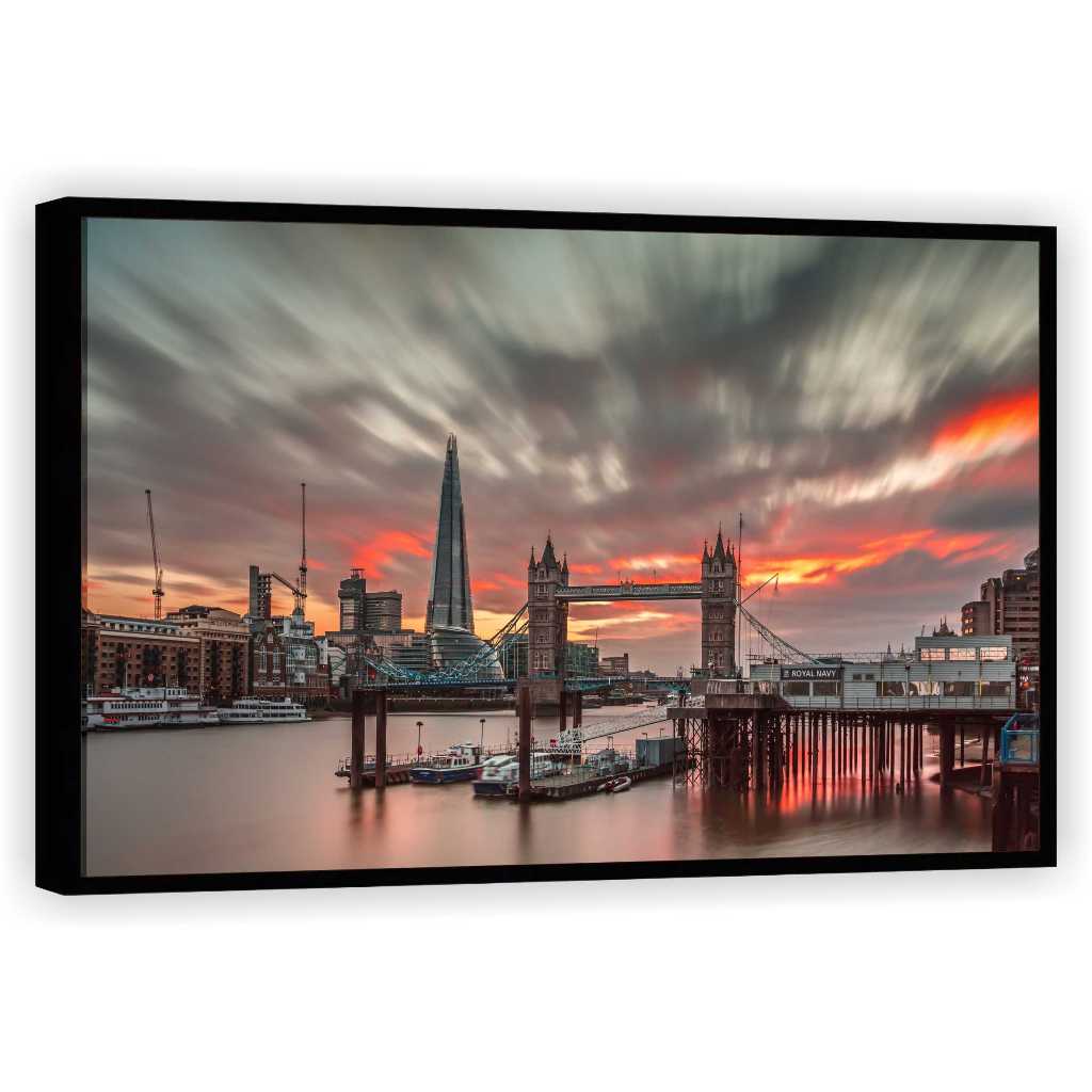 Quadro Decorativo Luxo Cidade Londres Turismo Salas Quartos Tela Canvas Filete GG1