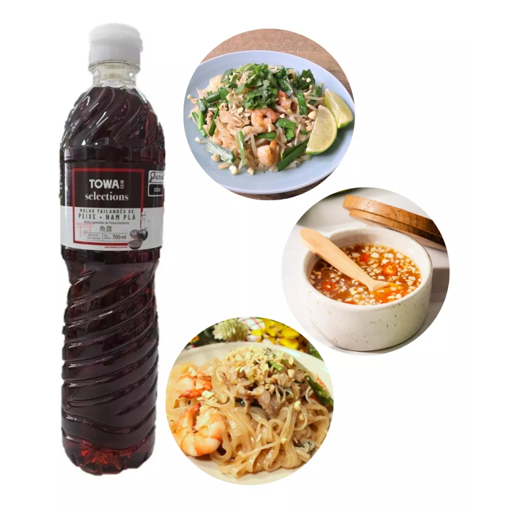 Molho Tailandês Peixe Anchova Nam Pla Fish Sauce Towa 700ml