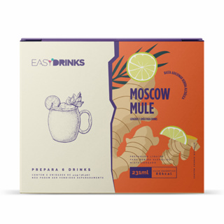 Preparo Liquido Base Drink Moscow Mule Easy Drinks 6 Sachês em Oferta na Shopee
