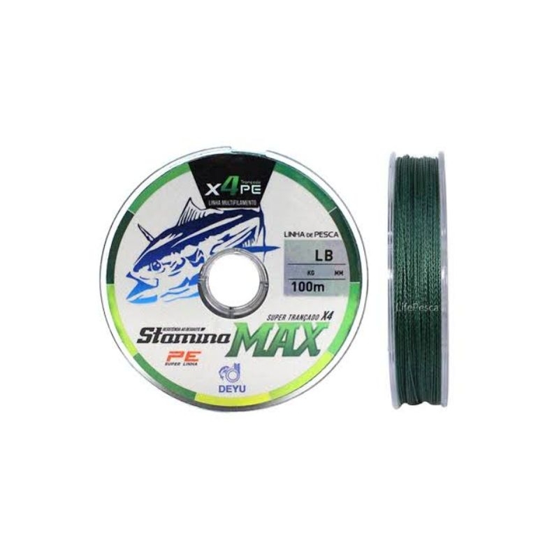 Linha De Pesca Multifilamento STAMINA MAX PE X4 Deyu 100mts em Oferta na Shopee