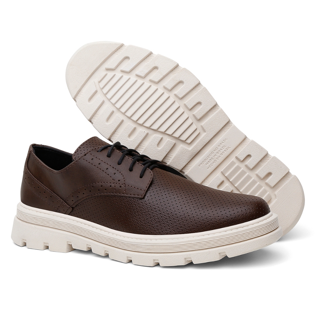 Sapato Social Masculino Amarrar Plataforma 036 Form's - Elegância para o Dia a Dia