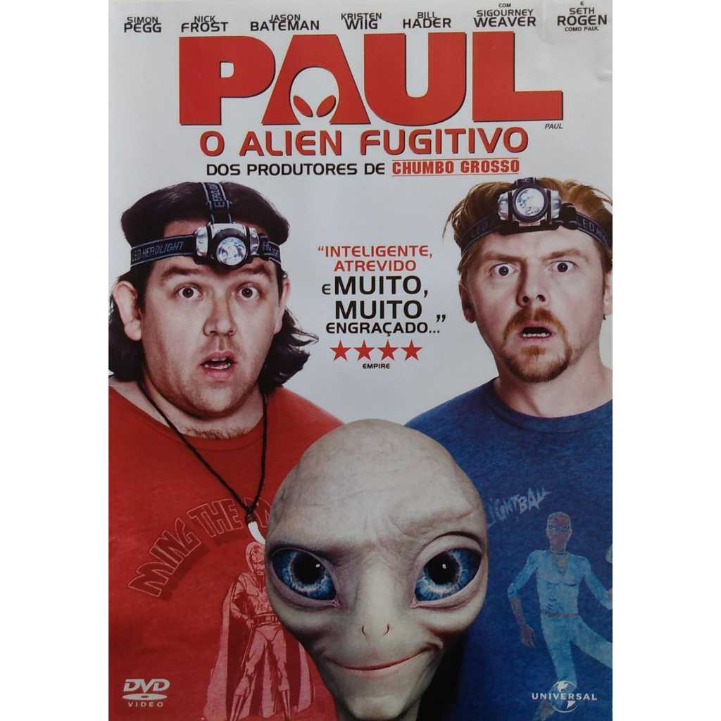 Paul O Alien Fugitivo Dvd  Simon Pegg  Nick Frost
