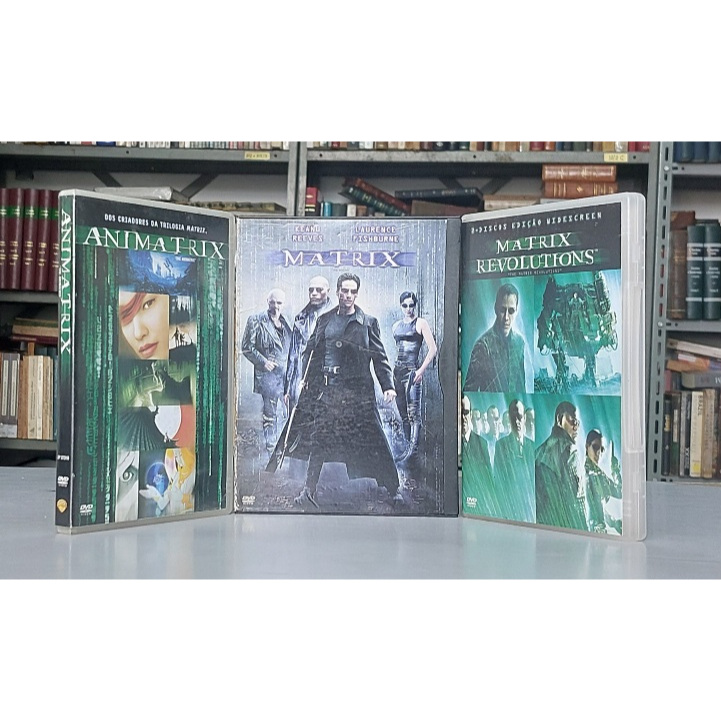 DVD's da série Matrix: Matrix, Matrix: Revolutions; Matrix: Animatrix - Veja descrição