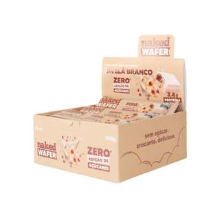 Naked Wafer Avelã Branco - Barra com Whey Protein e Zero Açúcar (Caixa - 12 unidades) em Oferta na Shopee
