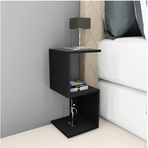 Mesa de Cabeceira Z e S Mesinha Apoio lado nicho de estante quarto - 02