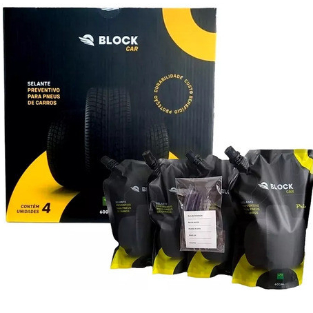 Detalhes do Gel Protetor Pneu Anti-Furo Pneu de Carro Block Car - Kit com 4 unidades