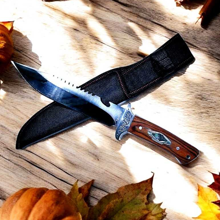 Faca Detáticas Caça Camping Pesca Churrasco C/ Bainha TB-0939 em Oferta na Shopee